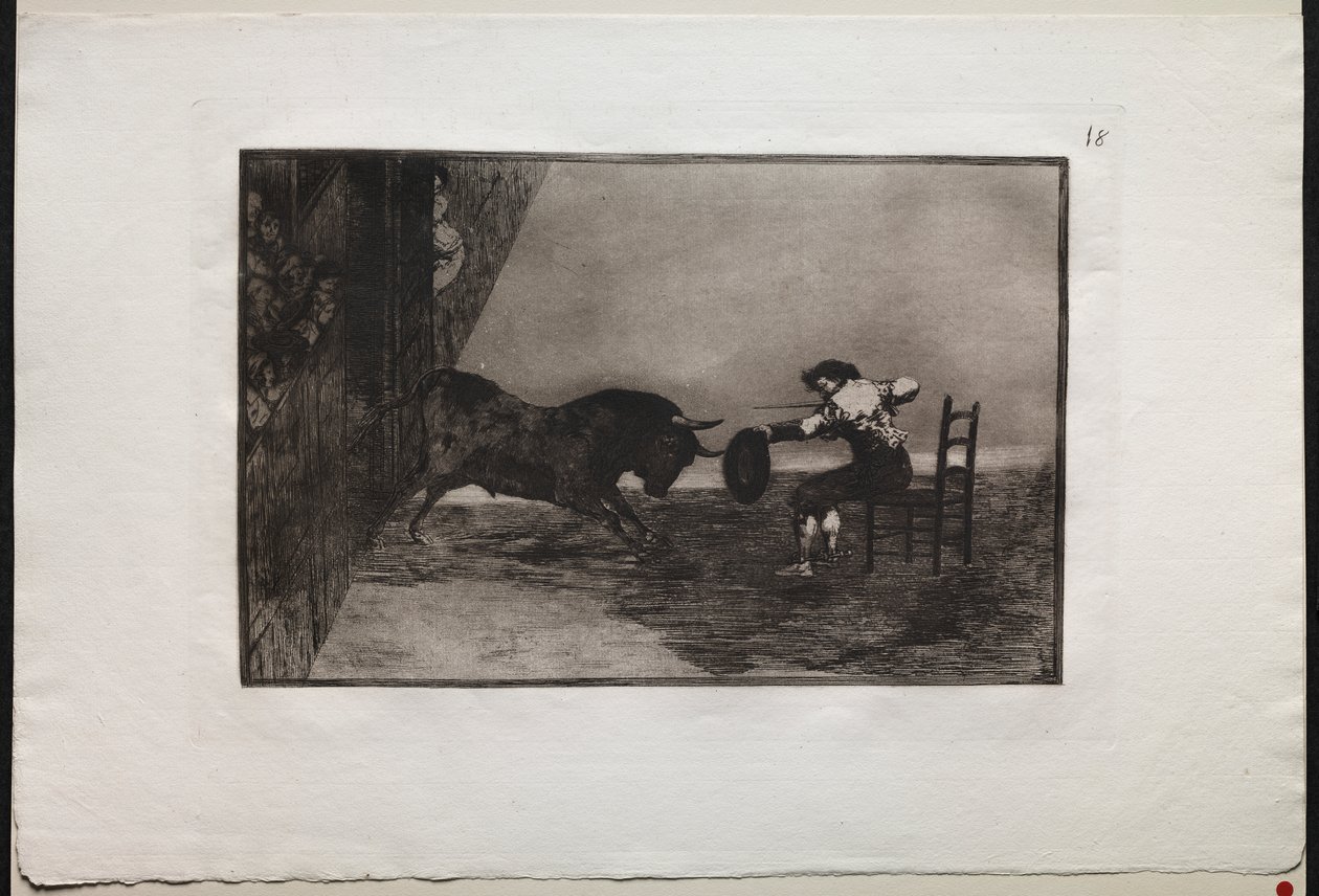 Stierkämpfe: Der Mut von Martincho im Ring in Saragossa von Francisco de Goya
