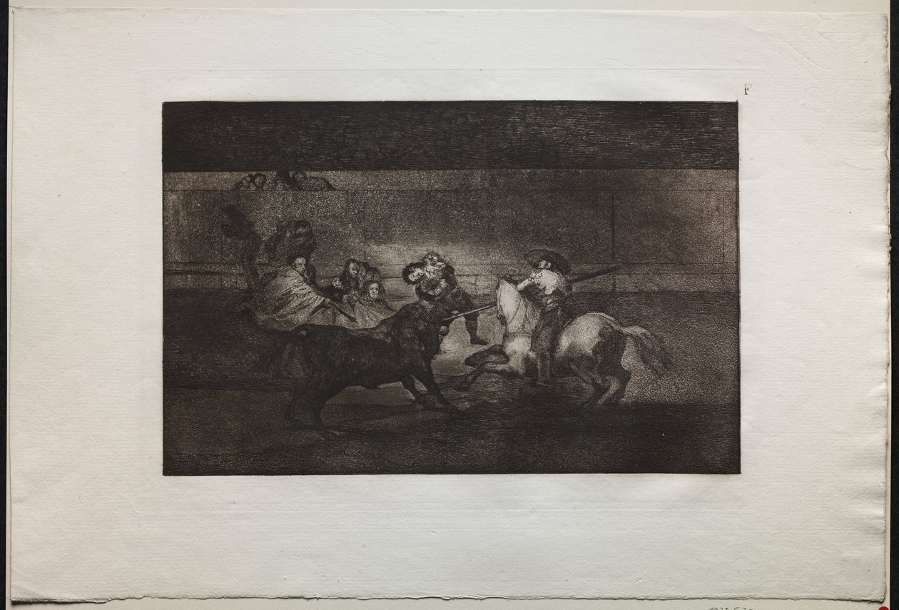 Stierkämpfe: Der Tod von Pepe Illo (3. Komposition) von Francisco de Goya