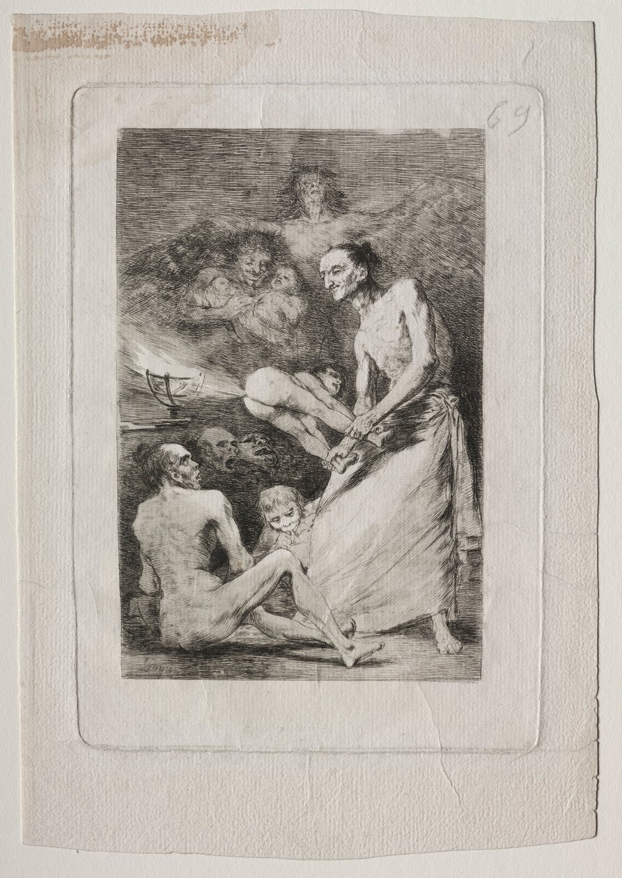 Caprichos: Blas, um 1799 von Francisco de Goya