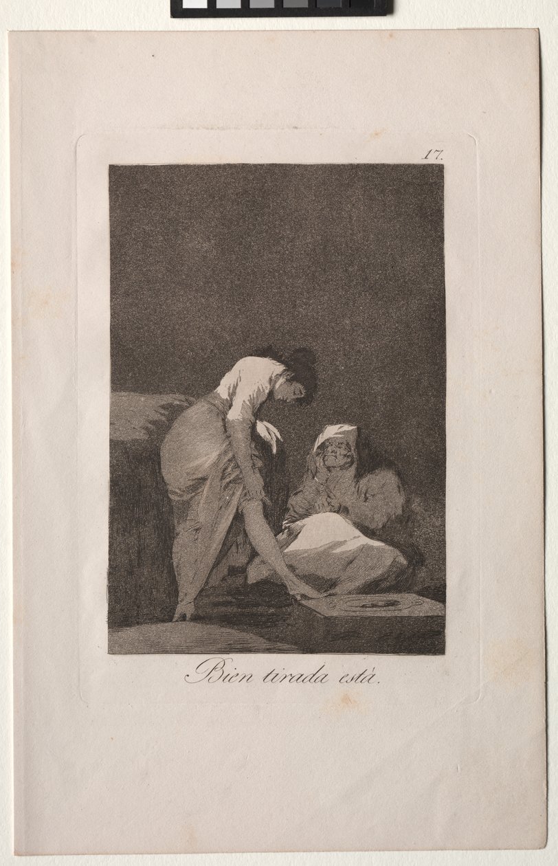 Caprichos: Es ist schön gespannt von Francisco de Goya