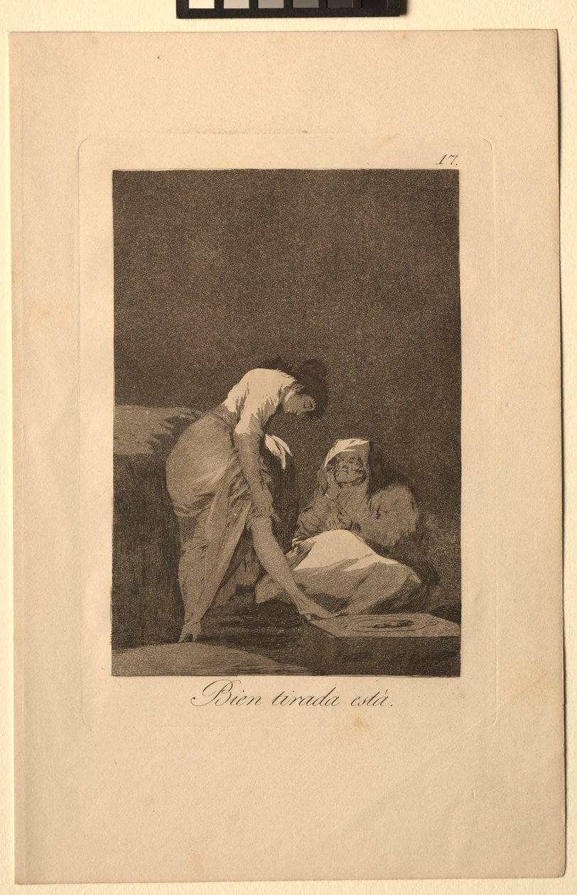 Caprichos: Es ist schön gespannt von Francisco de Goya