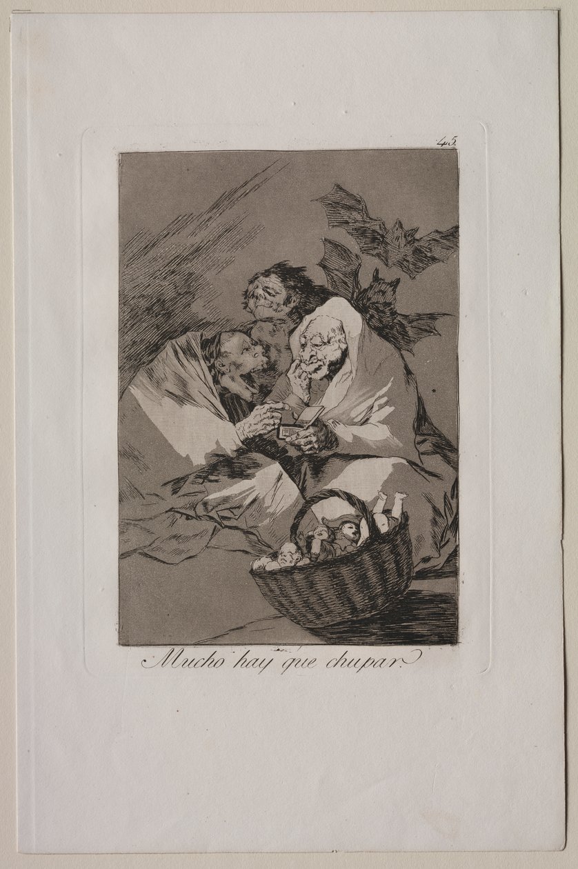 Caprichos: Es gibt viel zu saugen von Francisco de Goya