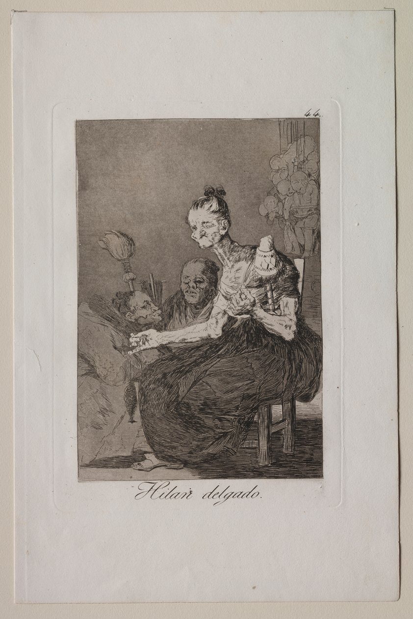 Caprichos: Sie spinnen fein von Francisco de Goya