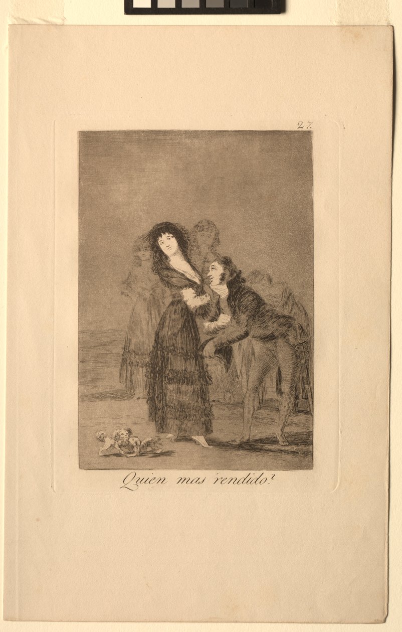 Caprichos: Welcher von ihnen ist mehr überwältigt von Francisco de Goya