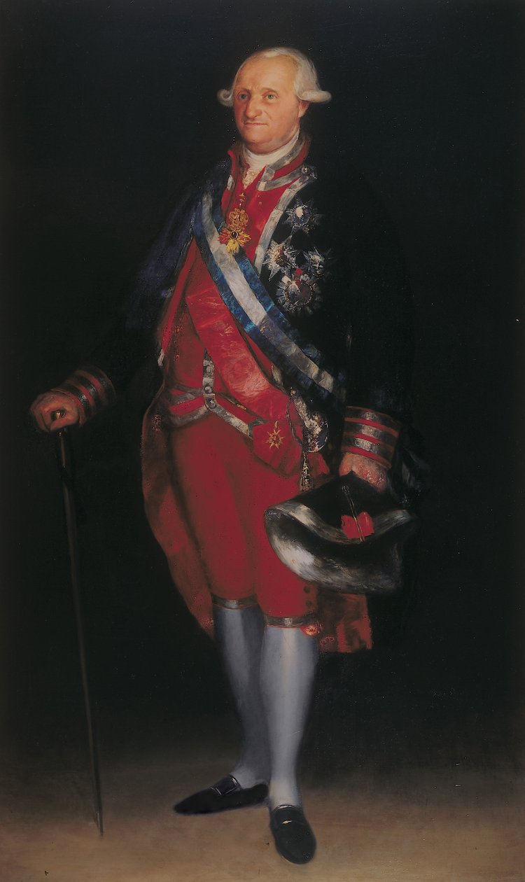 Karl IV. in der Uniform des Oberst der Guardias de Corps, 1800 von Francisco de Goya