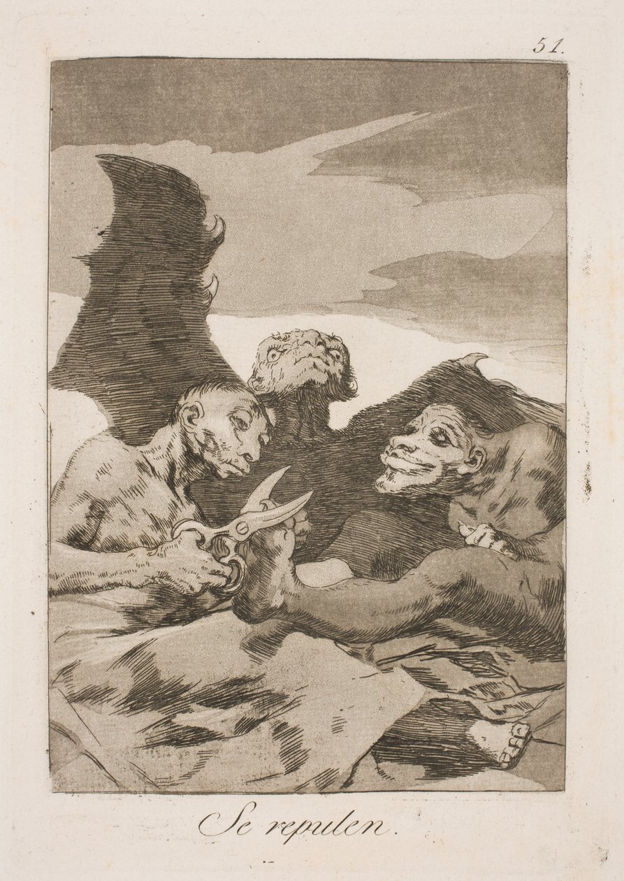 Sie machen Toilette von Francisco de Goya