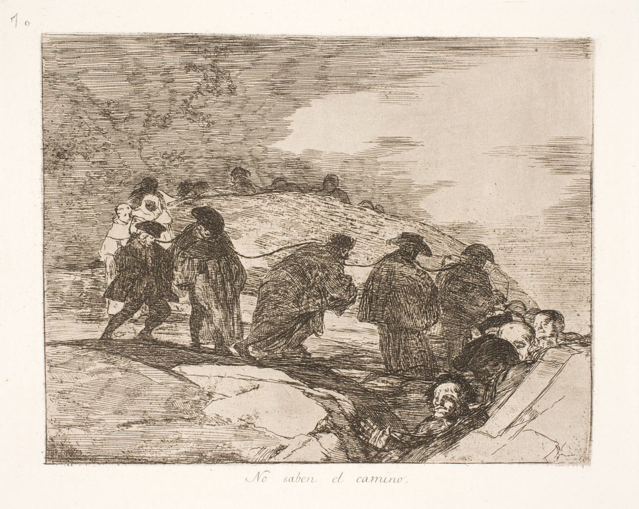 Sie wissen nicht wohin (70) von Francisco de Goya