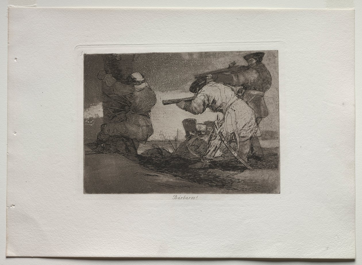 Die Schrecken des Krieges: Barbaren!, 1810-1820 von Francisco de Goya
