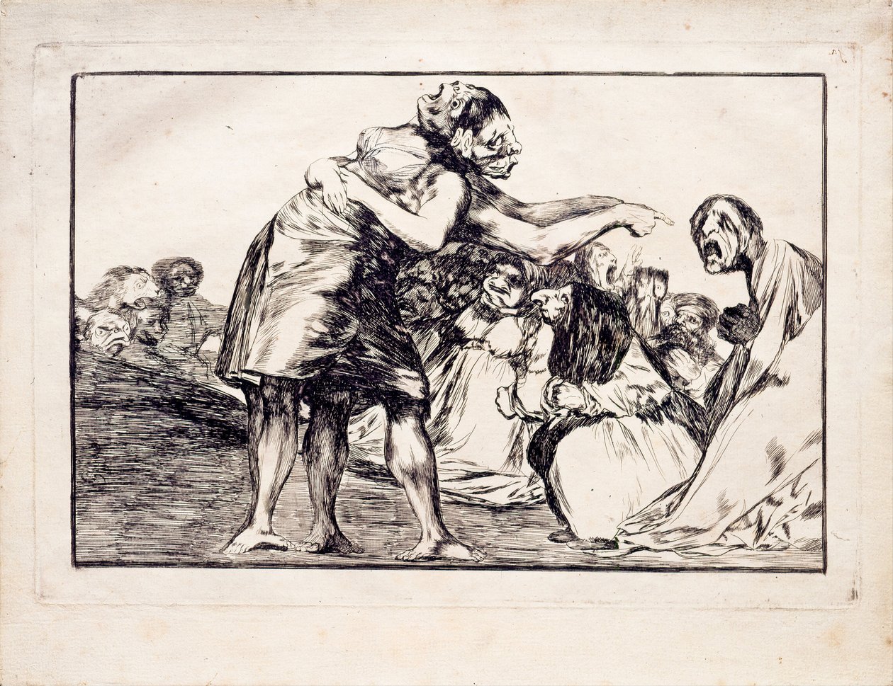 Unordentliche Torheit aus der Serie Los Disparates Follies, 1815-1819 von Francisco de Goya
