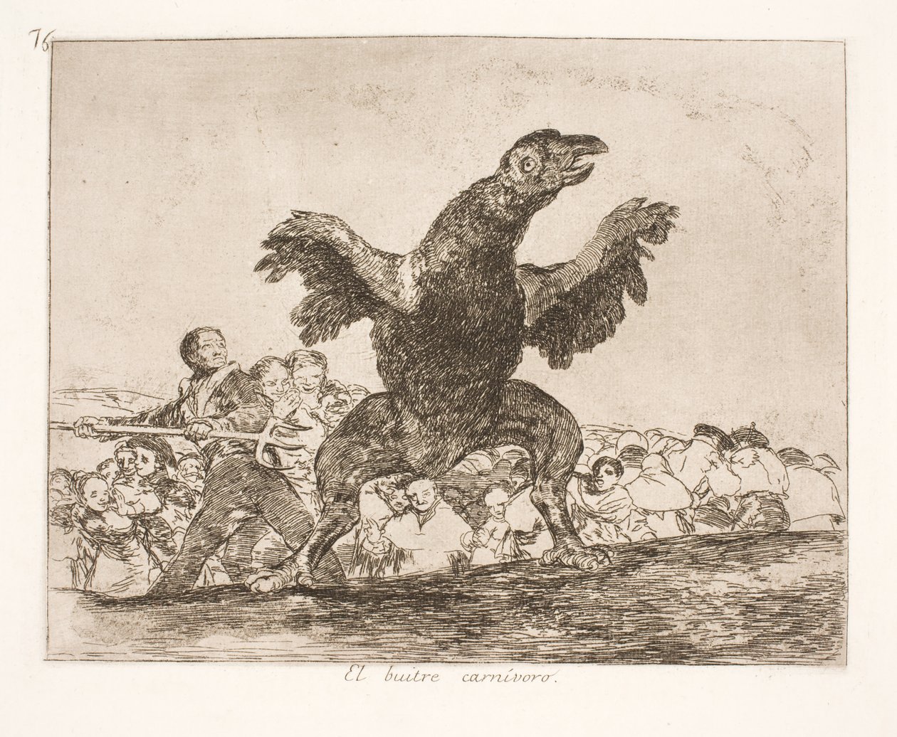 Der Geier (76) von Francisco de Goya