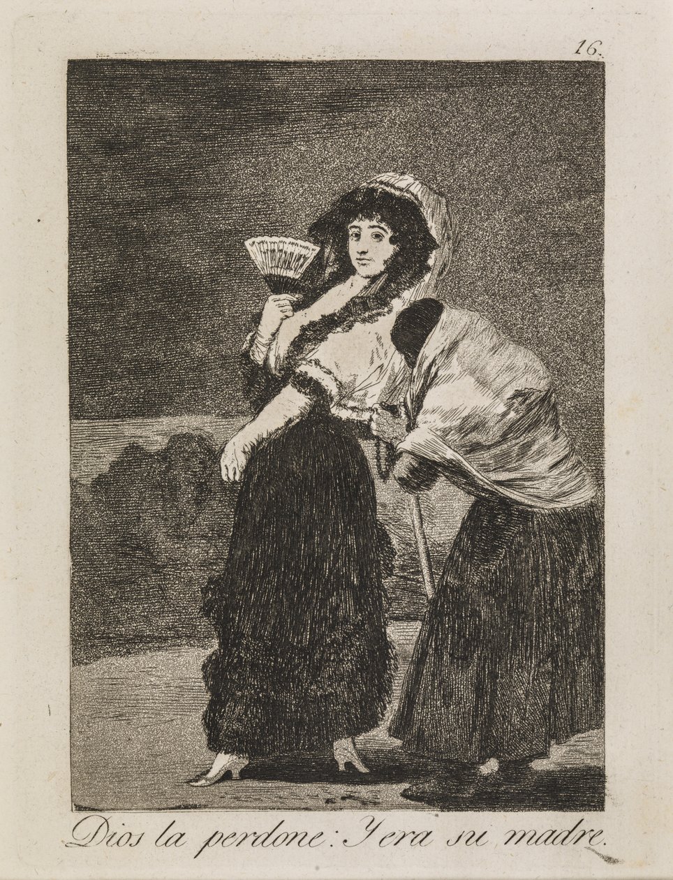 Gott vergebe ihr: Die Bettlerin war ihre Mutter von Francisco de Goya
