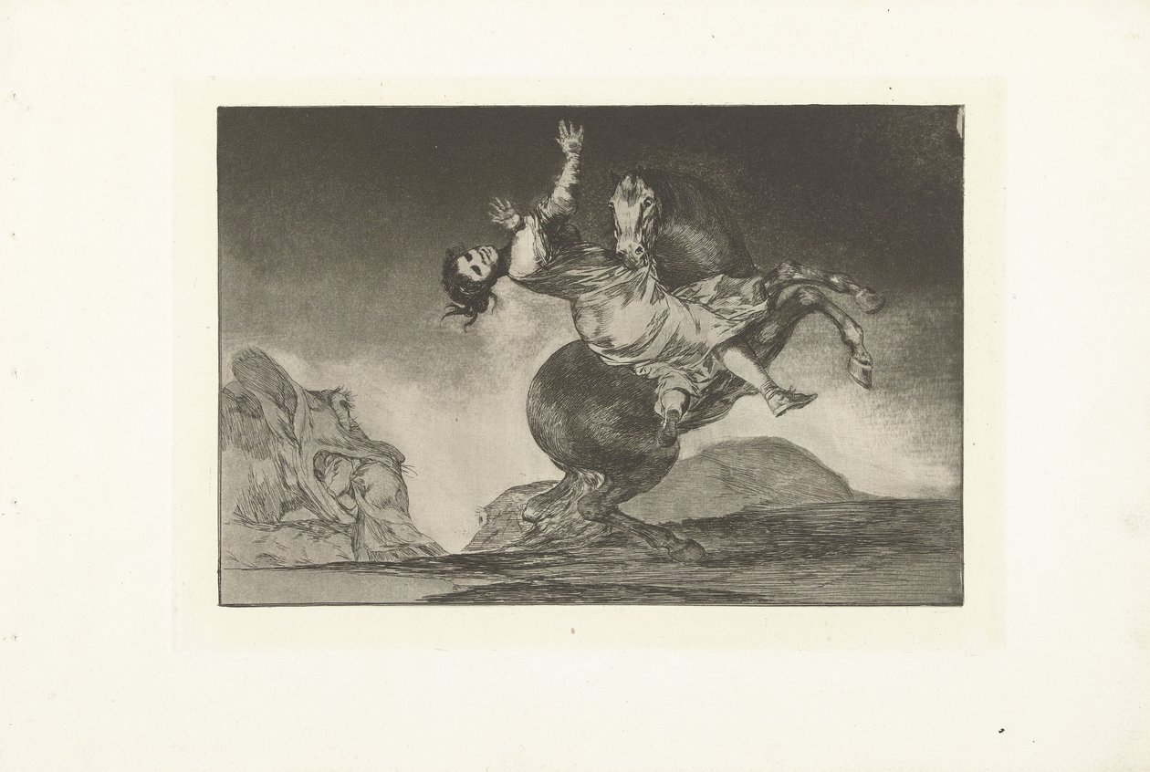 Das entführende Pferd (Los Disparates) von Francisco de Goya
