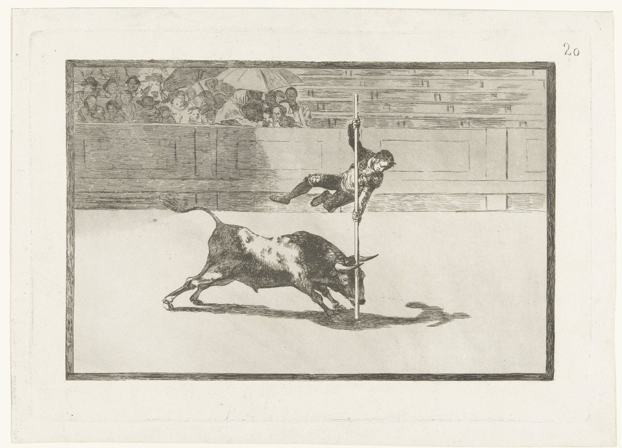 Juanito Apiñani in der Arena von Madrid von Francisco de Goya