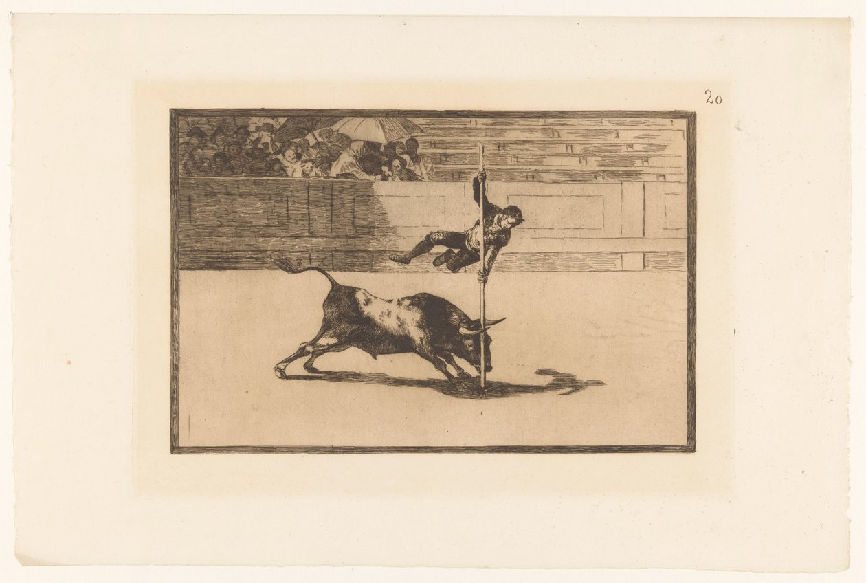 Juanito Apiñani in der Arena von Madrid von Francisco de Goya