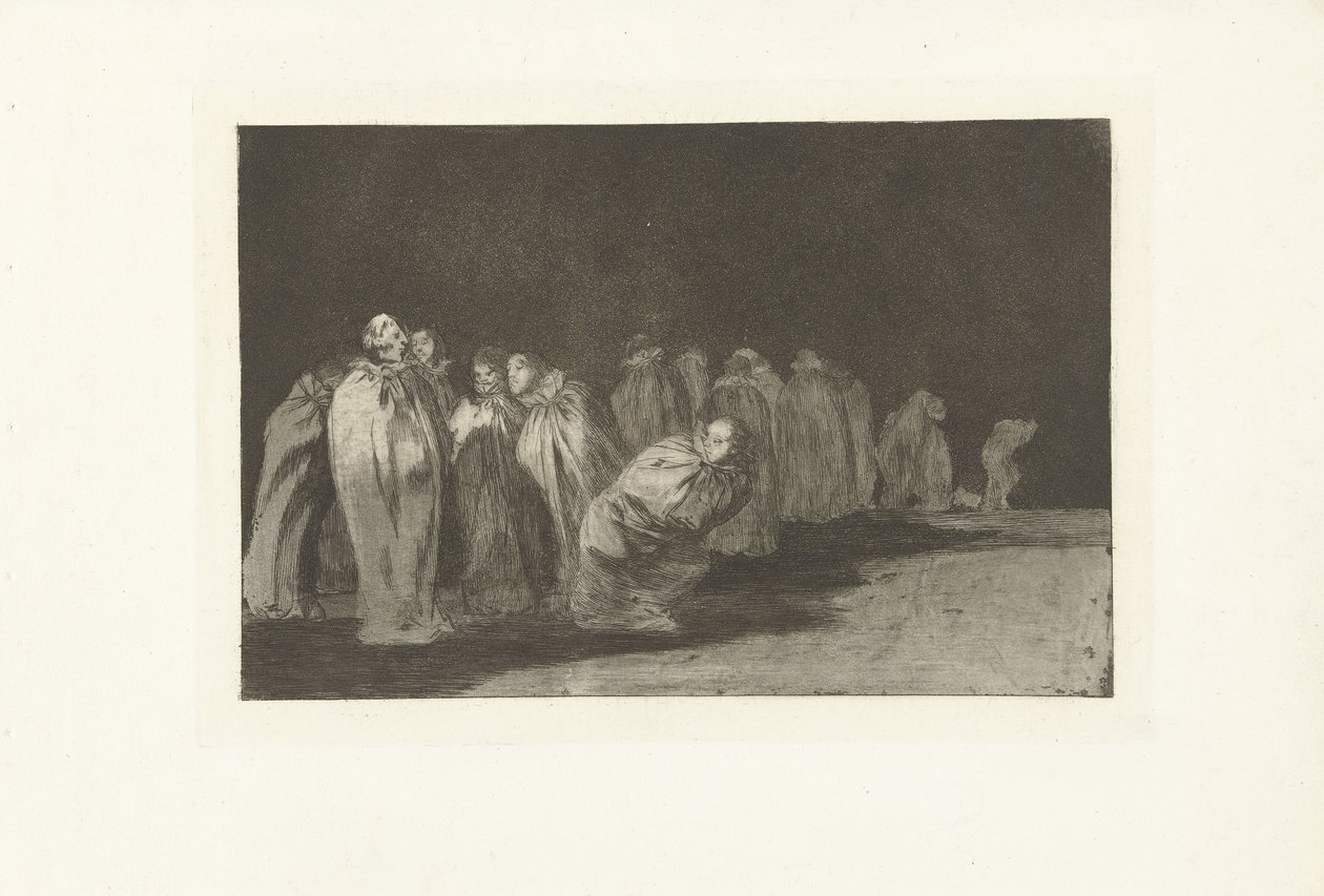 Männer in Säcken von Francisco de Goya