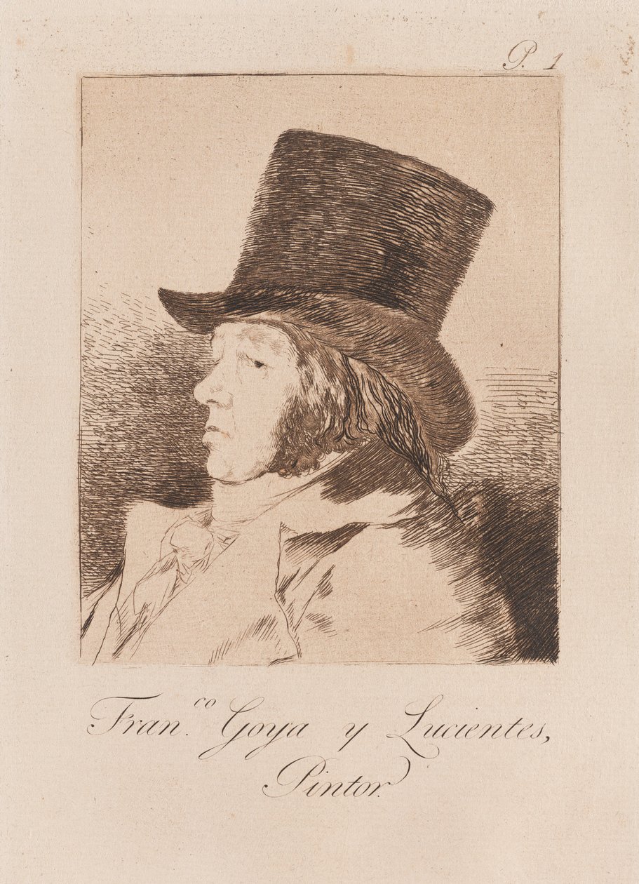 Porträt des Künstlers, spätes 18. - frühes 19. Jahrhundert von Francisco de Goya