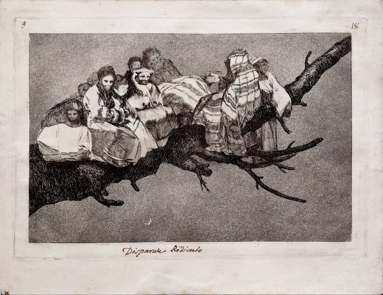Lächerlicher Unsinn aus der Serie Los Disparates Follies, 1815-1819 von Francisco de Goya