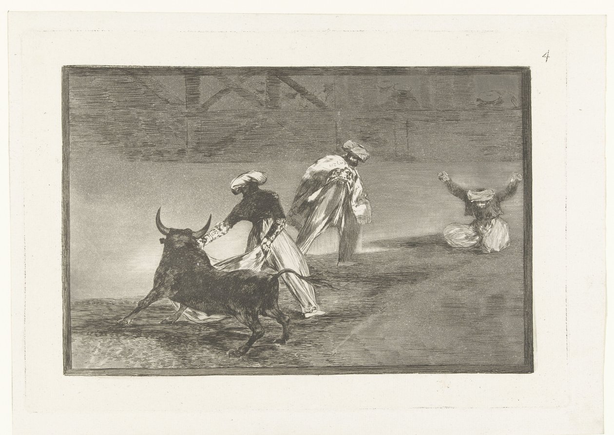 Stierkämpfer in einer Arena von Francisco de Goya