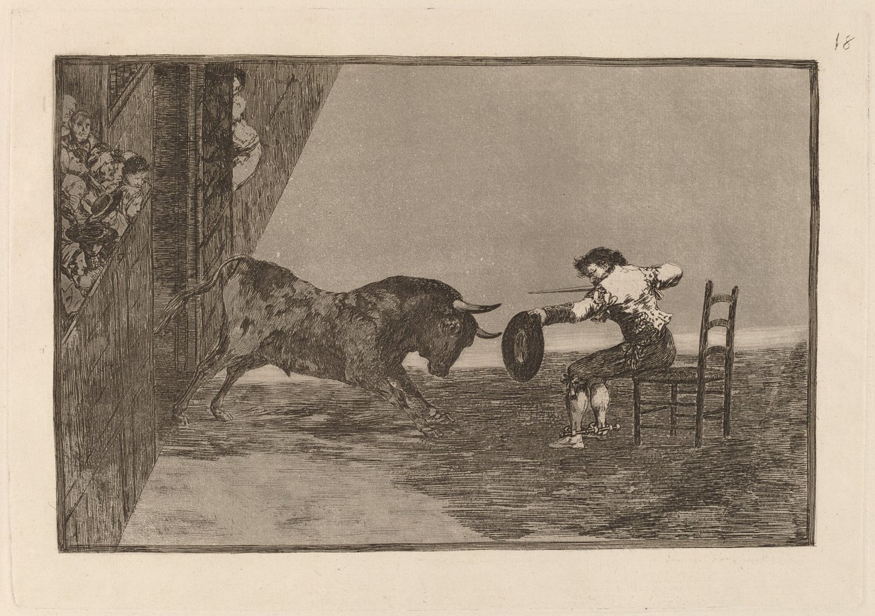 Die Kühnheit von Martincho in der Arena von Saragossa von Francisco de Goya