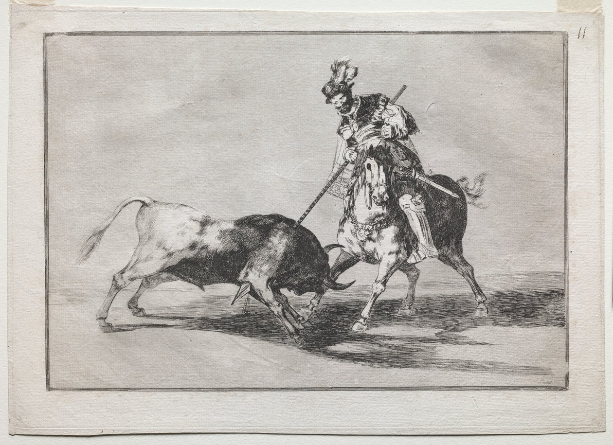 Der Cid Campeador spießt einen weiteren Stier auf von Francisco de Goya