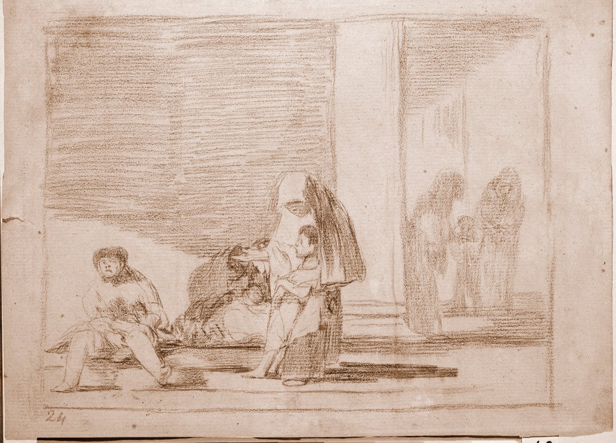 Die Schrecken des Krieges: Gesund und krank von Francisco de Goya