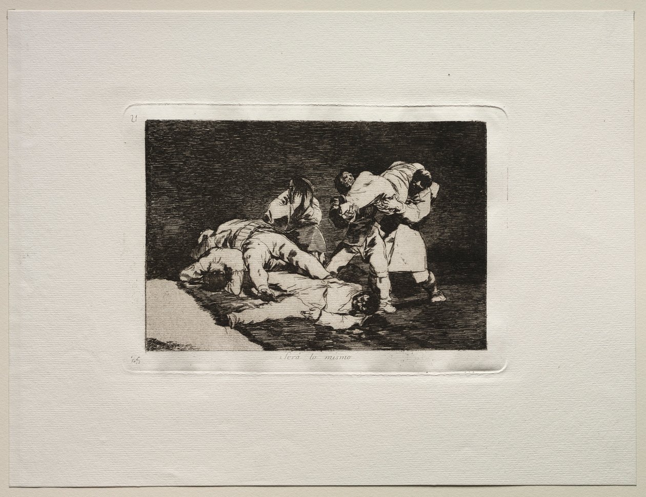 Die Schrecken des Krieges: Es wird dasselbe sein von Francisco de Goya