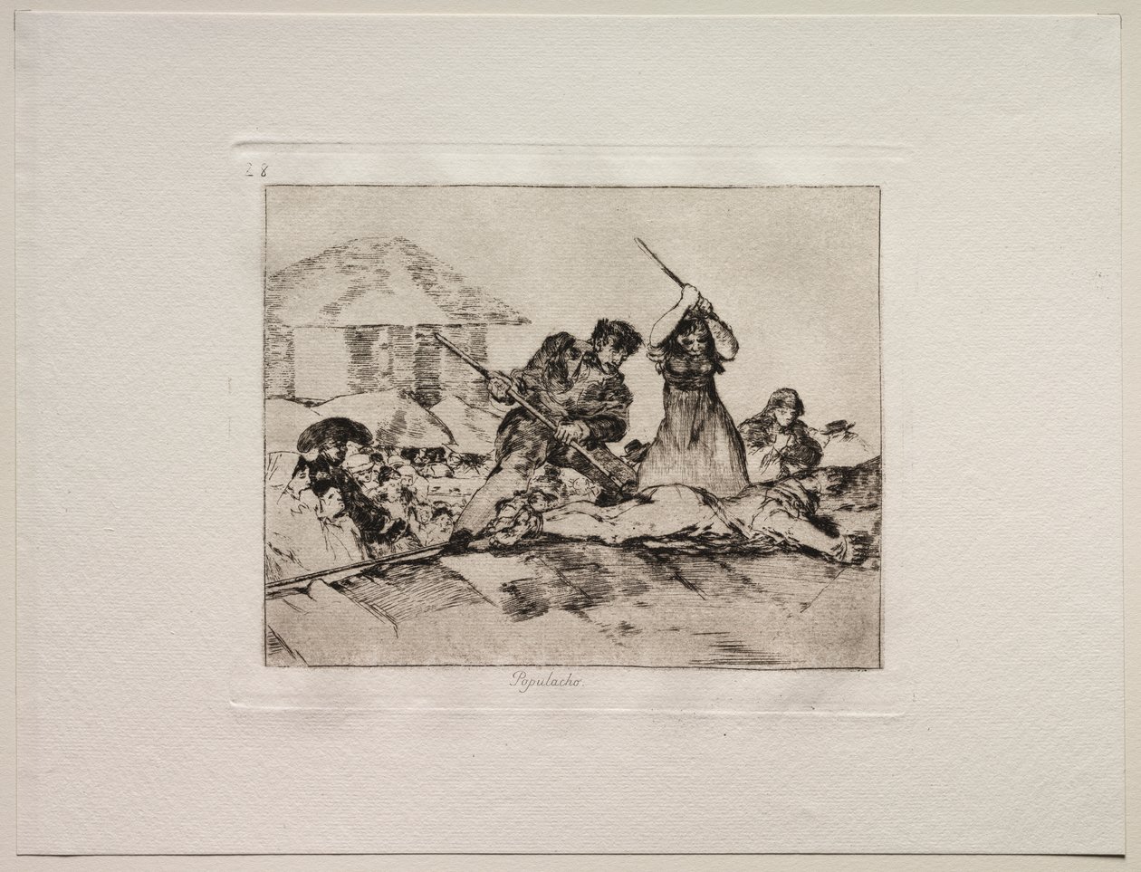 Die Schrecken des Krieges: Pöbel von Francisco de Goya