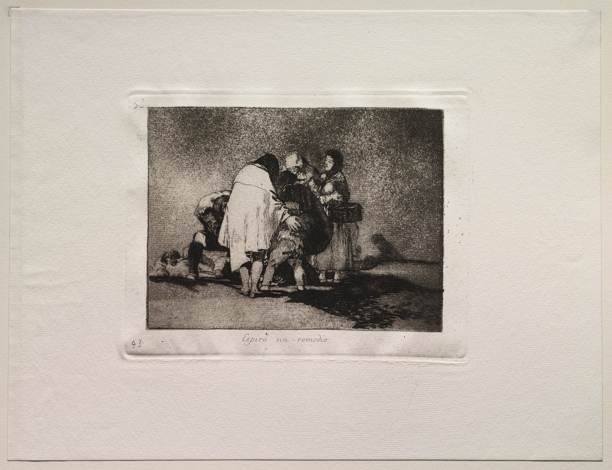 Die Schrecken des Krieges: Es gab nichts zu tun und er starb von Francisco de Goya
