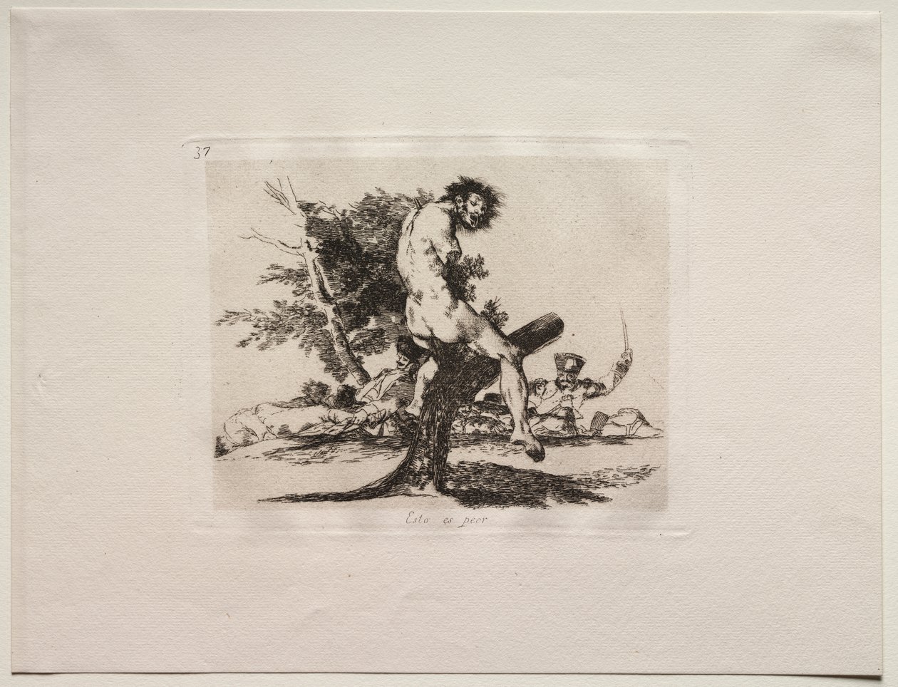 Die Schrecken des Krieges: Das ist schlimmer von Francisco de Goya