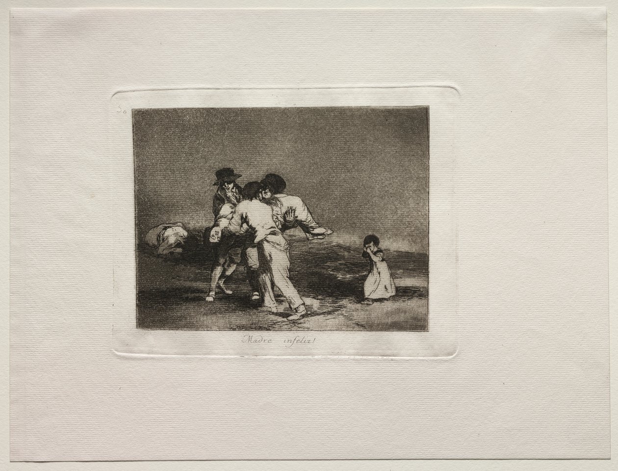 Die Schrecken des Krieges: Unglückliche Mutter von Francisco de Goya