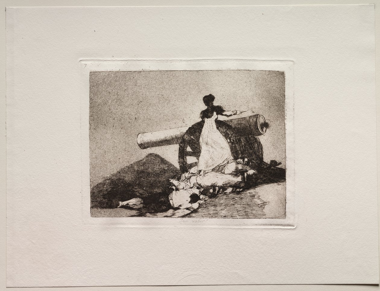 Die Schrecken des Krieges: Was für ein Mut! von Francisco de Goya