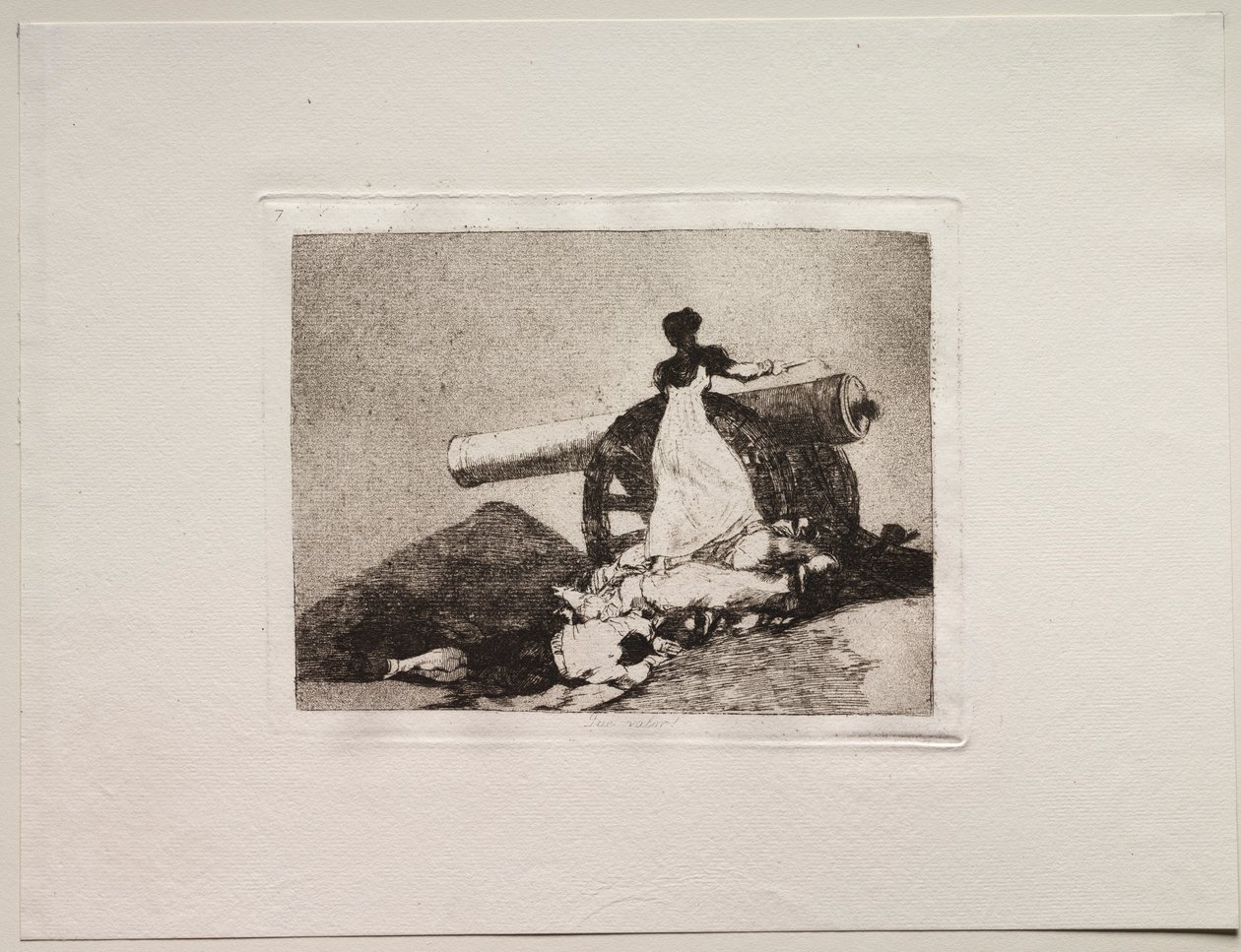 Die Schrecken des Krieges: Was für ein Mut! von Francisco de Goya