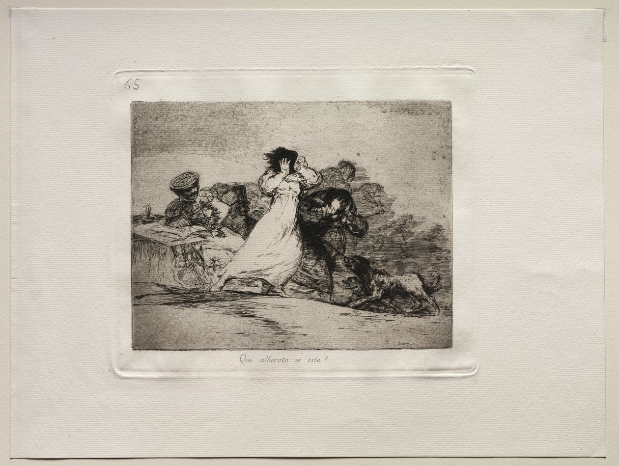 Die Schrecken des Krieges: Was ist das für ein Tumult? von Francisco de Goya