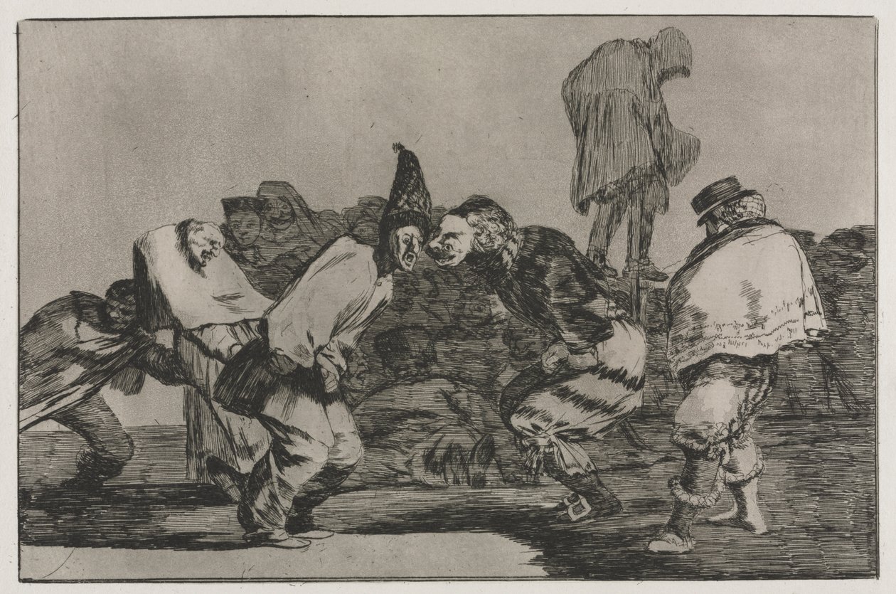 Die Sprichwörter: Karnevalsnarrheit, 1864 von Francisco de Goya