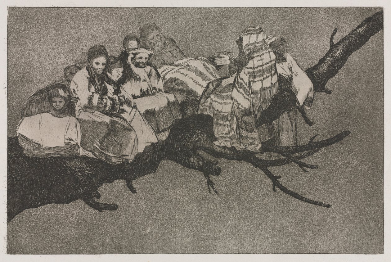 Die Sprichwörter: Lächerlicher Unsinn, 1864 von Francisco de Goya
