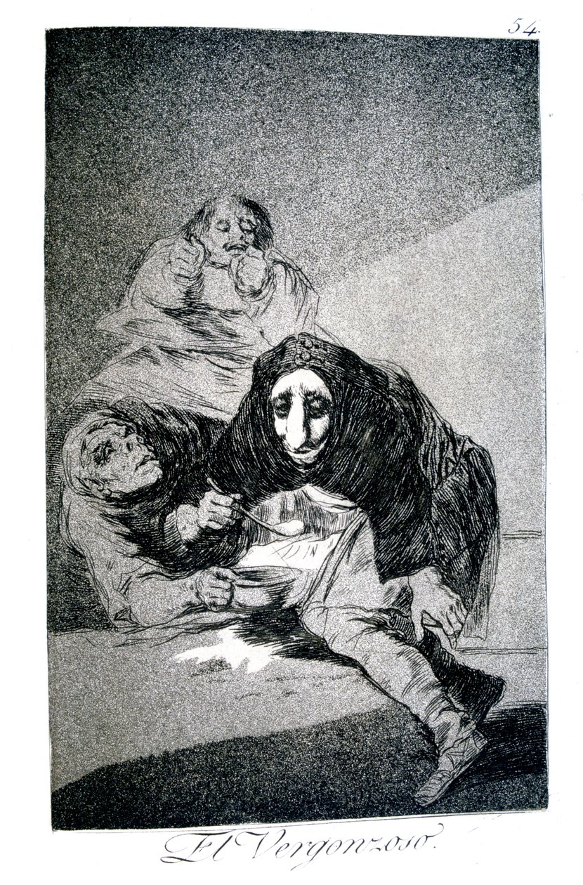 Der Schamhafte, 1799 von Francisco de Goya