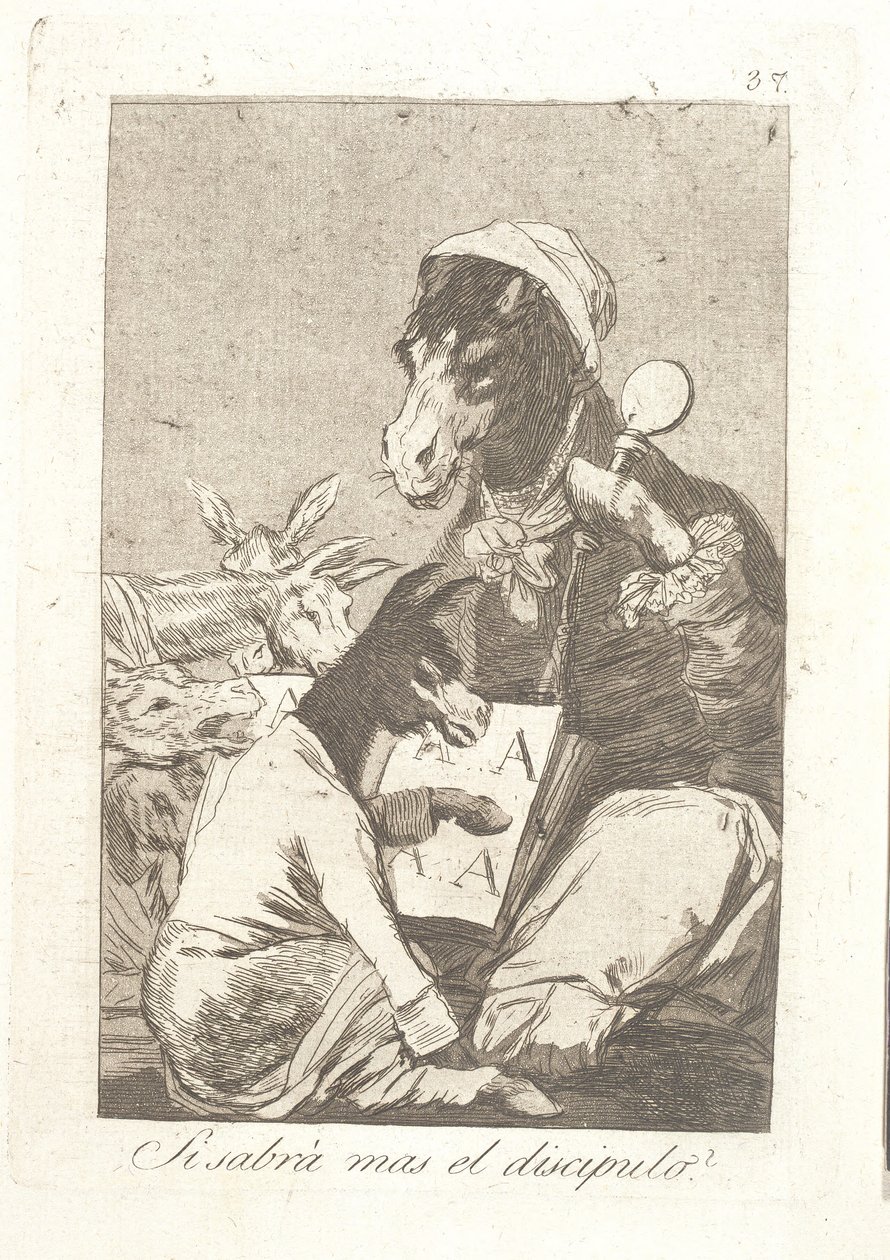Mehr als der Lehrer? von Francisco de Goya