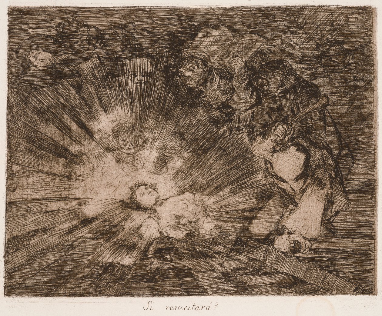 Wird sie wieder auferstehen? aus der Serie „Die Schrecken des Krieges“ von Francisco de Goya