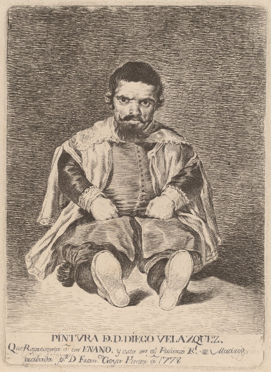 Ein Zwerg von Francisco de Goya after Diego Velázquez