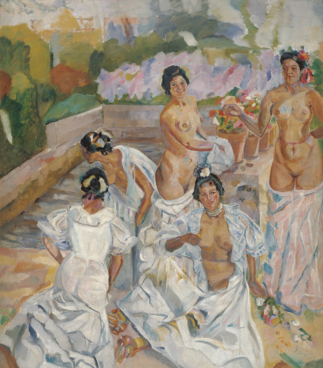 Das Bad (Sevilla) von Francisco de Iturrino