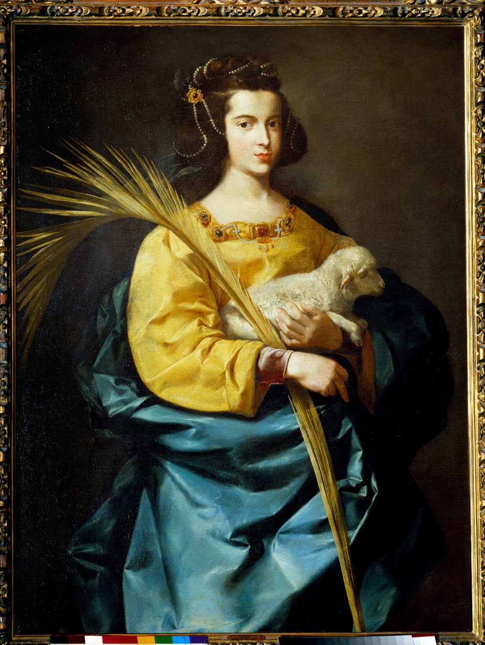 Darstellung der Heiligen Agnes von Francisco de Zurbaran