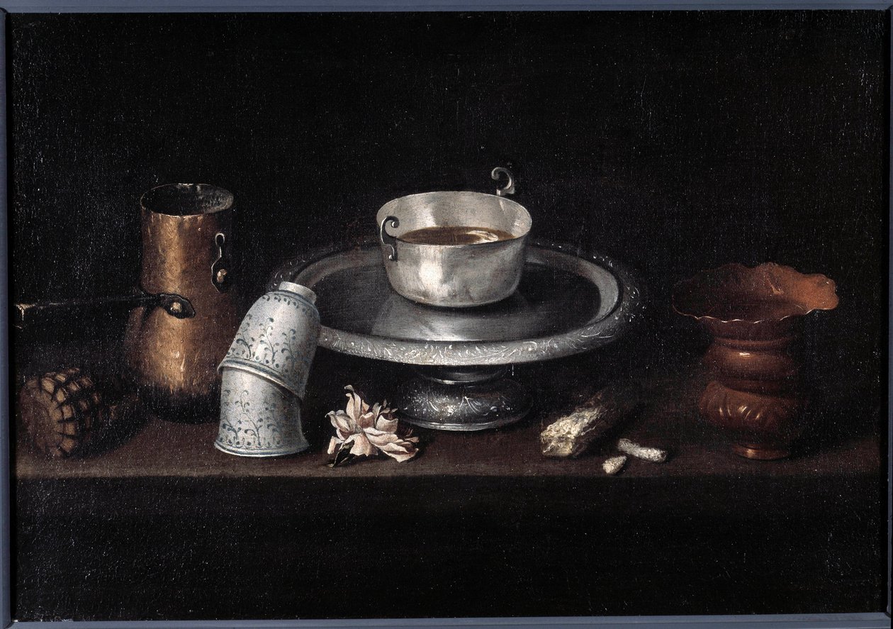 Das Stillleben Schokoladenfrühstück von Francisco de Zurbaran