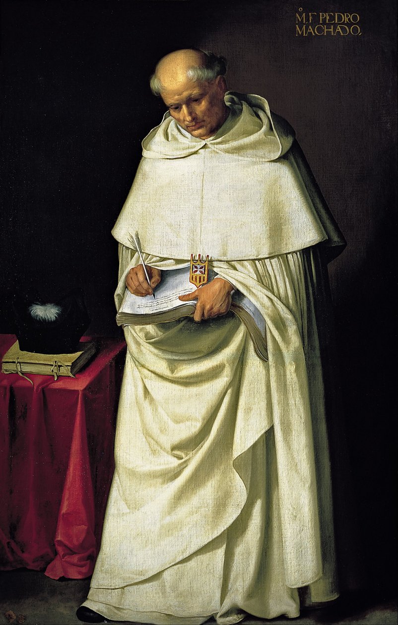 Porträt eines Vaters der Barmherzigkeit Fray Pedro Machado von Francisco de Zurbaran