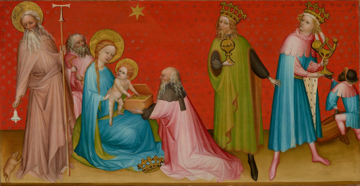 Die Anbetung der Könige mit dem heiligen Antonius Abt von Franco Flemish Master