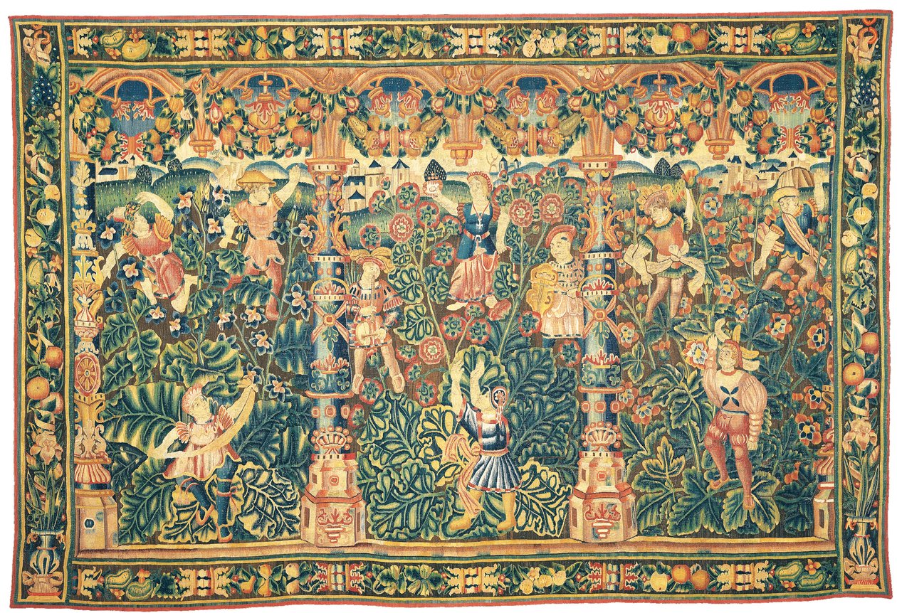 Exotische Grün-Tapisserie, möglicherweise Tournai, erste Hälfte des 16. Jahrhunderts von Franco Flemish School