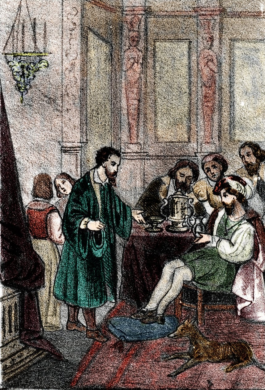 Der Bildhauer Benvenuto Cellini am Hofe des Königs von Frankreich Franz I. von Franco Mistrali