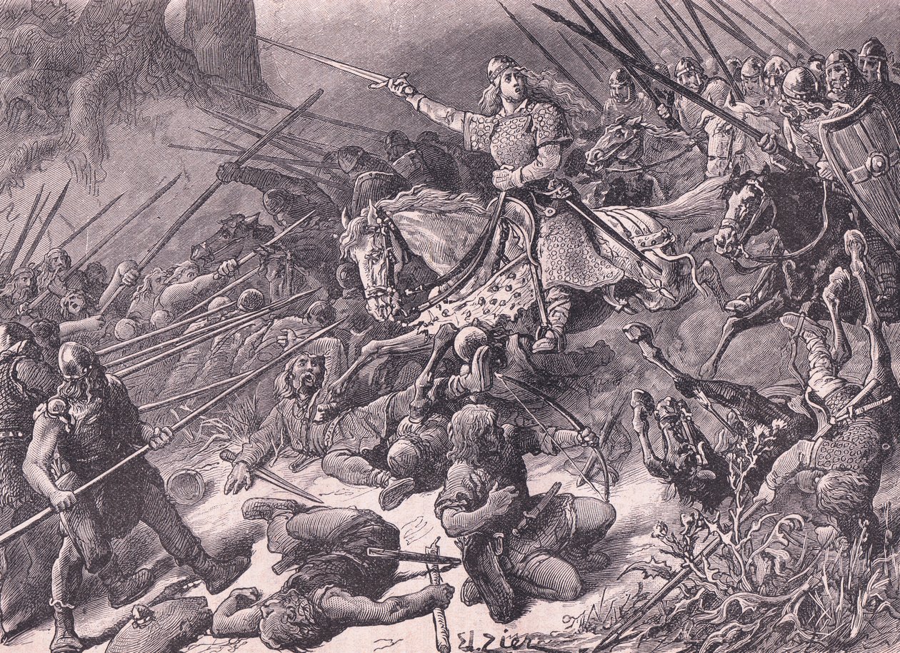 Die 'Lady of the Mercians' kämpft gegen die Waliser, 910 n. Chr.
