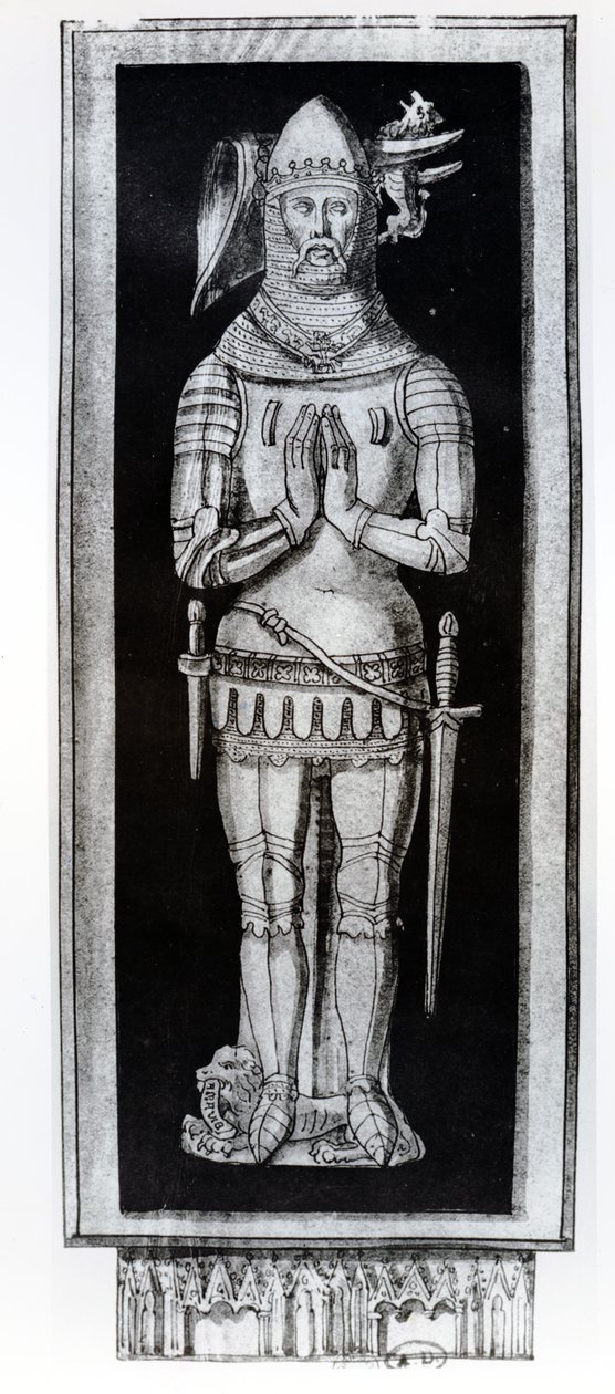 Grab von Jean V, Herzog der Bretagne, ca. 1700 von Francois Roger de Gaignieres