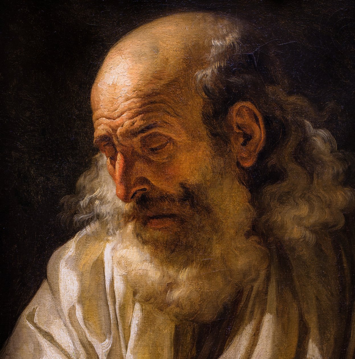 Alter Mann beim Lesen, um 1772-1773 von François-André Vincent