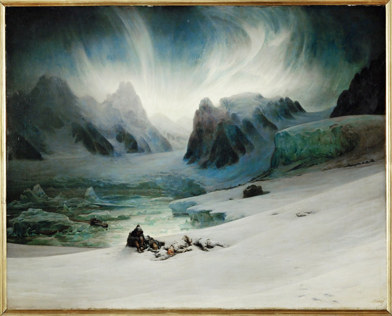 Magdalena-Bucht, gesehen von der Halbinsel der Gräber von François Auguste Biard